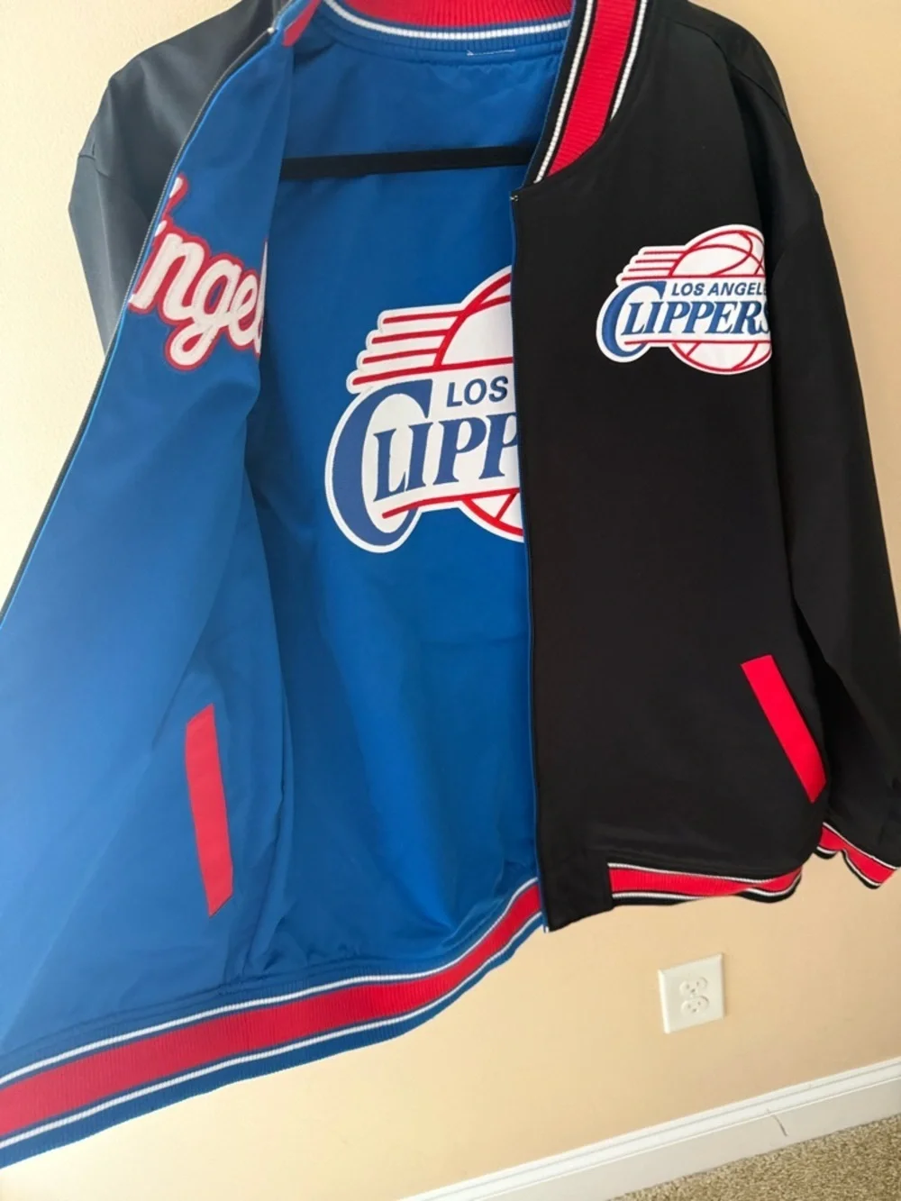 LA Clippers 1983 NBA All-Star Game Reversible Satin Full-Zip Jacket